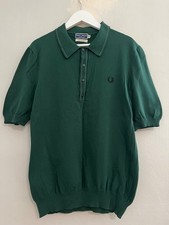 Polo Fred Perry Sportswear in maglia Made in Italy, colore verde taglia 42