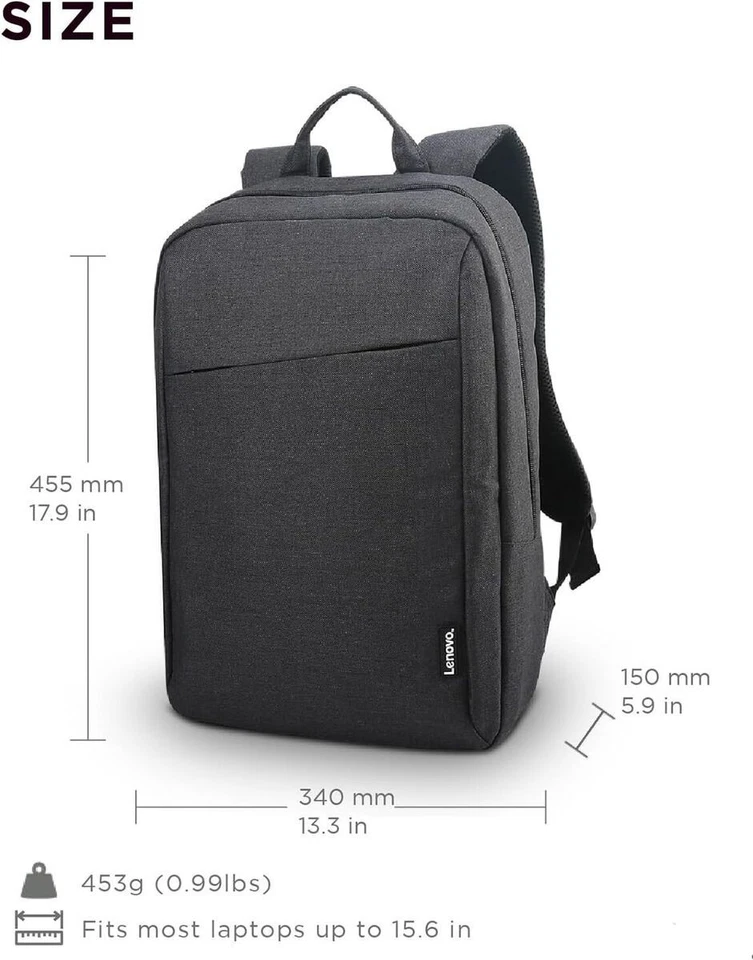 Lenovo GX40Q17225 15.6 in Laptop Backpack - Black - Image 2 of 4