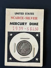 1939-S 10C Mercury Dime VG, 90% Silver