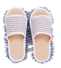Microfiber Floor Cleaning Mop Shoes - Detachable Mopping Slippers, Unisex Ope...