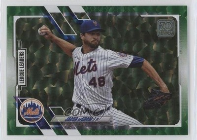 2021 Topps League Leaders Green 372/499 Jacob deGrom #170 0i6p