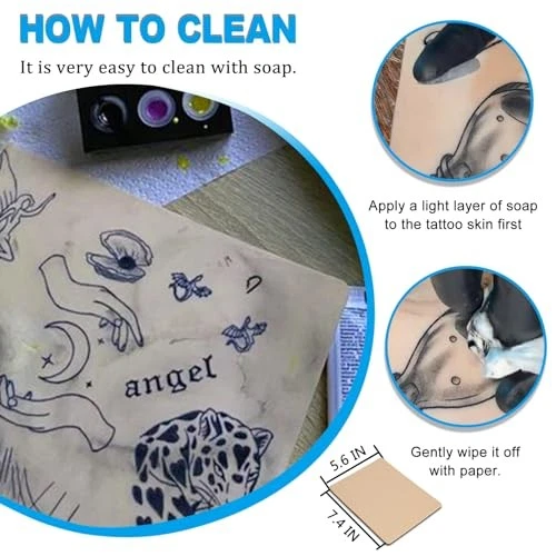3MM Tattoo Skin Practice Kit - 13Pcs Fake 3pcs Fake Skin 3mm with 10pcs Paper - product detail image 6