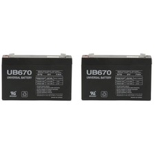 UPG 2 Pack - 6 volt 7.0 Ah Rechargeable Battery