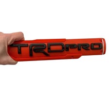 Trd Black On Red Painted Emblem For Pro Bro Badge Nameplate Trd Black On Red Painted Emblem For Pro Bro Badge Nameplate
