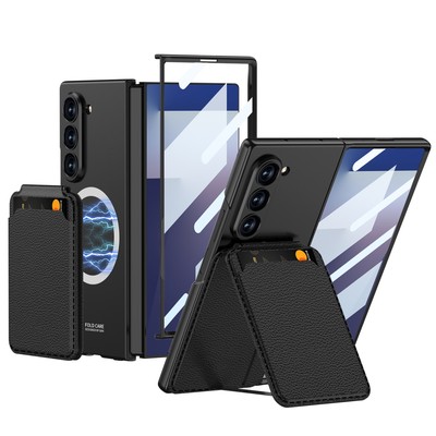 For Samsung Galaxy Z Fold 7/6 Magnetic Leather Detachable Wallet Mag Safe Case 