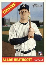 2015 Topps Heritage Baseball Card #691 Slade Heathcott RC