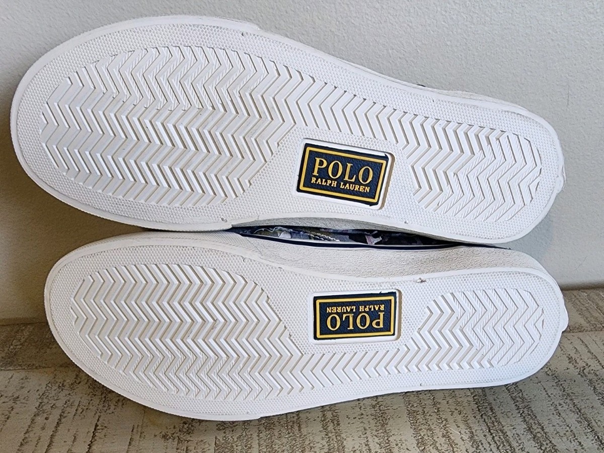 Polo Ralph Lauren Shoes Mens Size 10.5 Thompson Plaid Slip On 01087 Canvas Polo Ralph Lauren Thompson Rugby Kicker Bear Flag Mens 11.5  main image 2