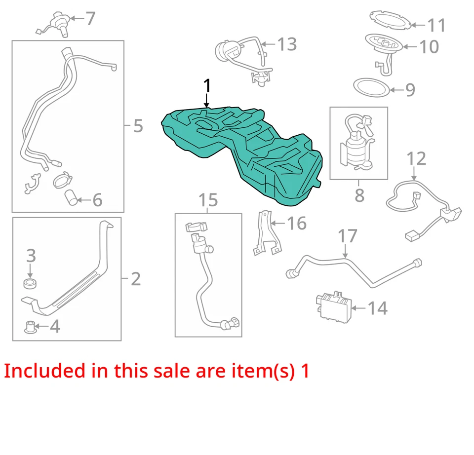 (LOCAL PICKUP ONLY) Fuel Tank Fits 09-15 BMW 750i 2591283 - Image 3 of 4