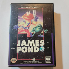 James Pond 3: Operation Starfish (Sega Genesis) w/ Manual + Case
