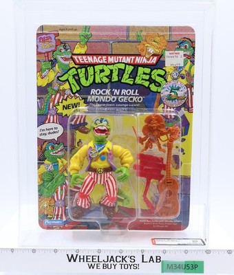 Rock 'n Roll Mondo Gecko AFA GRADED 85 80/85/85 TMNT 28-Back Playmates NEW