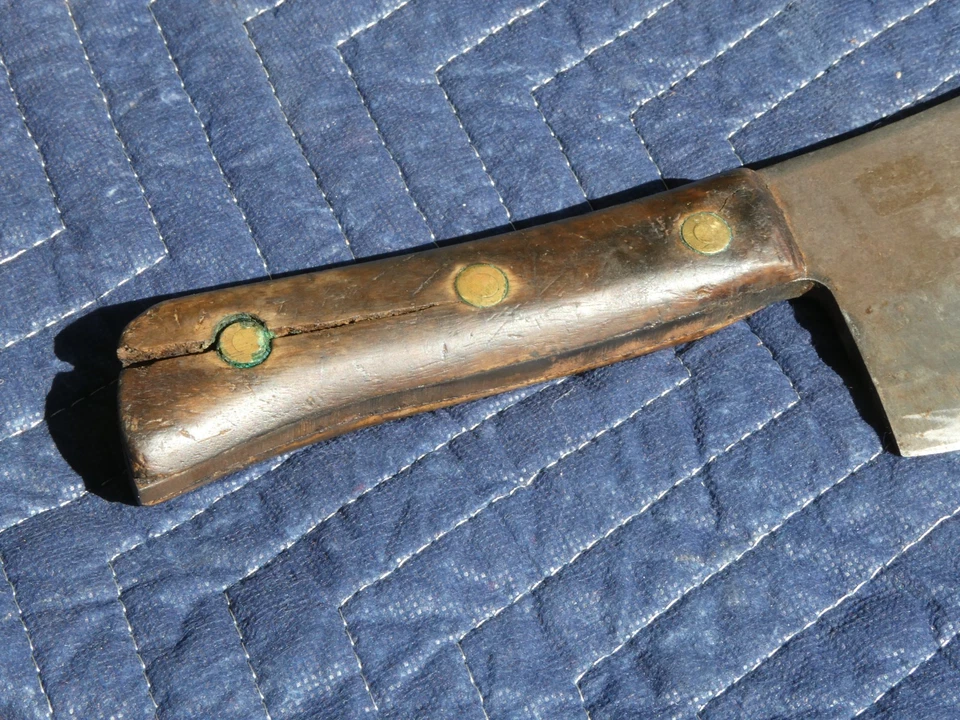 ANTIGUO L.& I.J. CUCHILLO CARNICERO CUCHILLO CARNICERO BLANCO 1837 15" GRANDE 15 pulgadas Foto 4 de 4