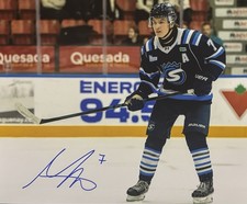 Maxim MASSE SIGNED 8x10 Photo! Chicoutimi SAGUENEENS Anaheim Ducks  ! W/COA