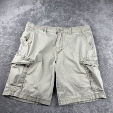 Unionbay Cargo Shorts Mens 36 Beige Pockets Mid Rise