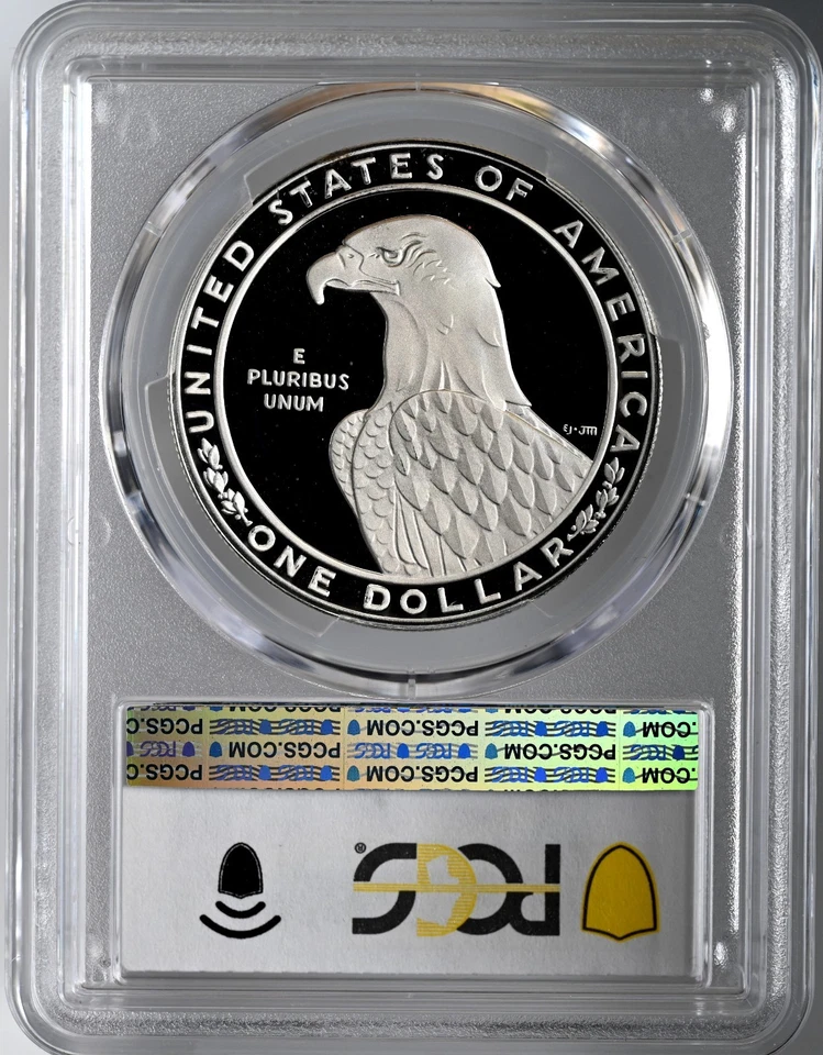 1983-S $1 OLYMPIC PROOF SILVER DOLLAR COMMEMORATIVE PCGS PR70 DCAM #49028589 - Image 4 of 4