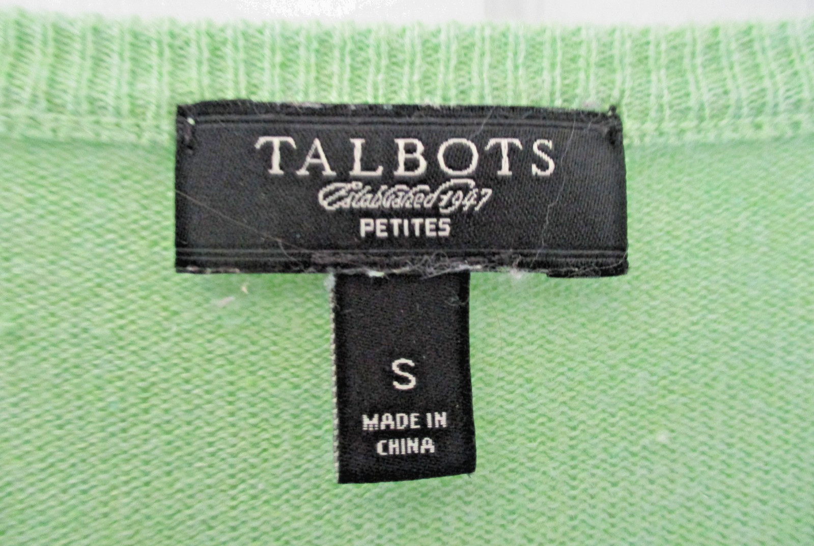 EUC, Talbots Green Argyle Pattern Button-Up Cardi… - image 2