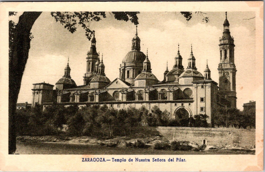 Zaragoza Spain Basilica del Pilar Postcard [AA]