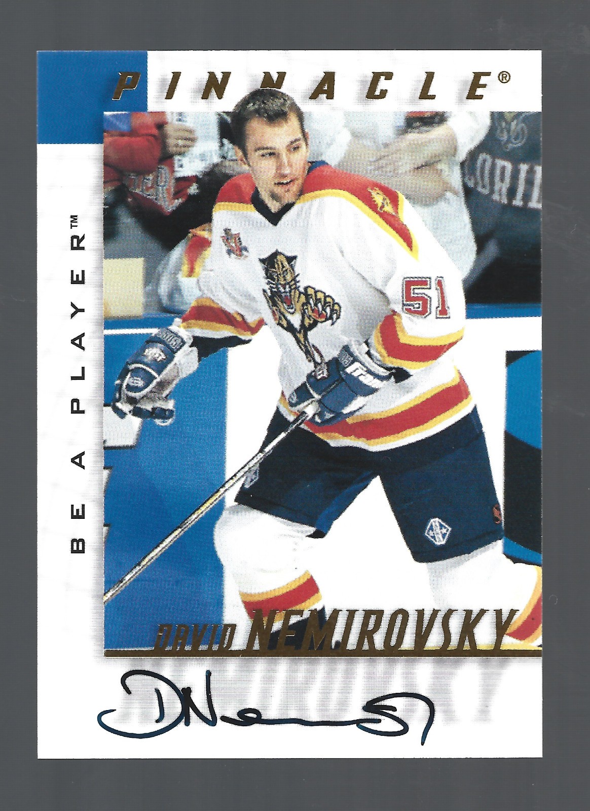 David Nemirovsky AUTOGRAPH Florida Panthers 1997-98 Pinnacle Be A Player AUTO