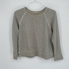 Aerie Women's Gray Raglan Sleeve French Terry Sweatshirt Size Medium