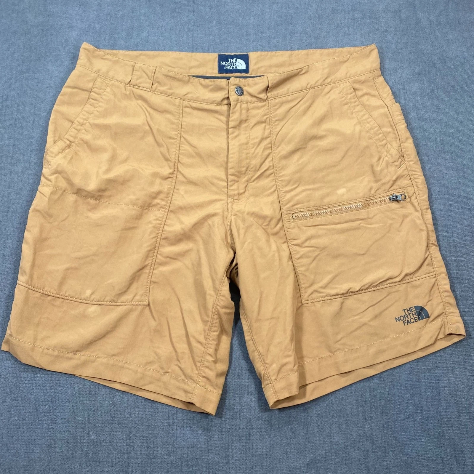 The North Face Mens Hiking Shorts Size 36 Tan Pocket Lightweight Outdoor Wear