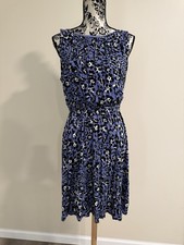 Loft Women’s Sleeveless Leopard Print Dress Size Large Petite