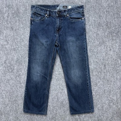 Volcom Kinkade Regular Straight Jeans Mens size 32 32x26 (Hemmed)
