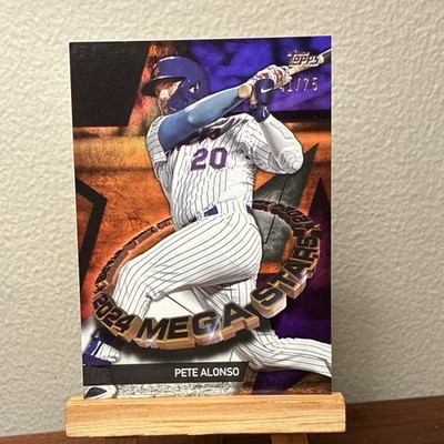 Topps 2024 Series 1 Mega Stars Pete Alonso Purple Foil #TMS-9 41/75 Mets
