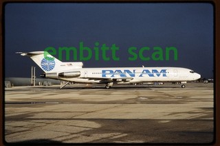 Original Slide Pan Am Boeing 727 227 (N561PE) leased Continental Airlines 1989