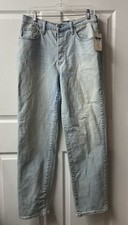 Universal Thread Women's High Rise 90s Straight Jeans Light Wash Size 10 R Tag