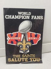 Super Bowl XLIV - World Champion Fans - Saints Salute You - FAC Signature Card