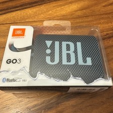 JBL GO 3 Waterproof Wireless Portable Bluetooth Speaker - Blue