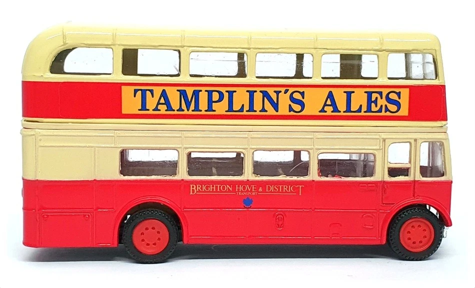 Corgi 12cm Long Diecast D599 - AEC Bus R7B Hove Station - Red/Cream - Image 3 of 4
