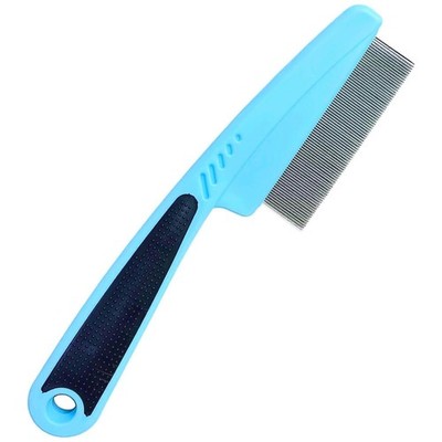 Flea Comb with Rubber Handle, Flea and Tick Combs for Dogs & Cats, Dog Comb f...