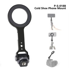 Magnetic Metal Phone Mount with Cold Shoe Mount Phone Tripod Holder Adapter