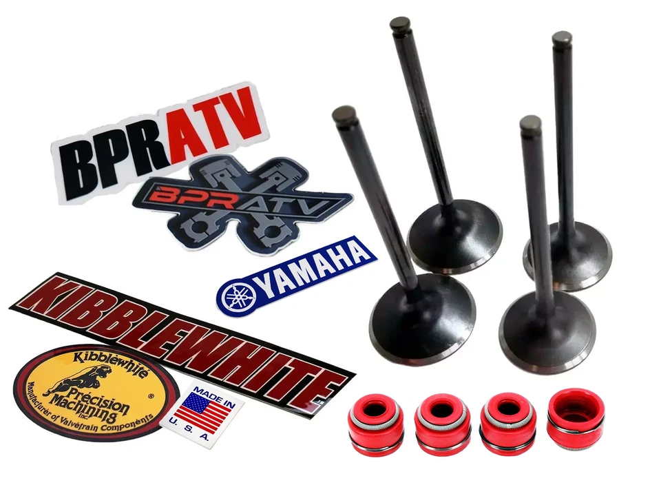 Kit de válvulas de diamante negro blanco croquetas Yamaha YZ450F 14-19 OEM 4 válvulas de repuesto Foto 2 de 4