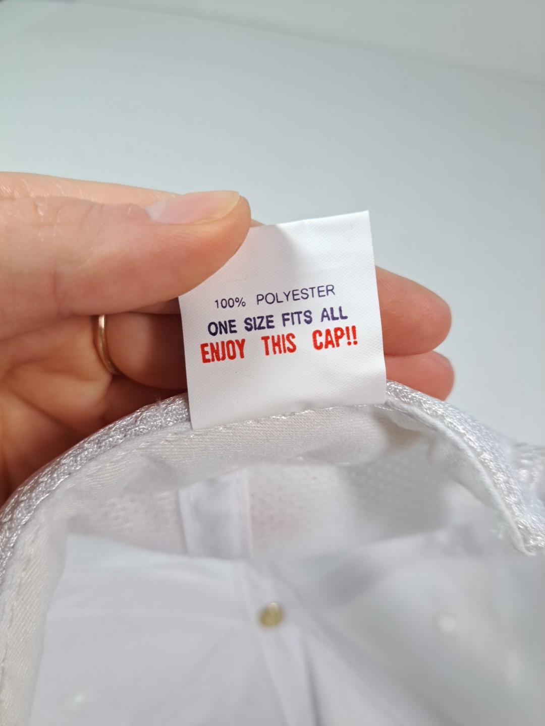 Otto White Basic Snapback Cap - image 11