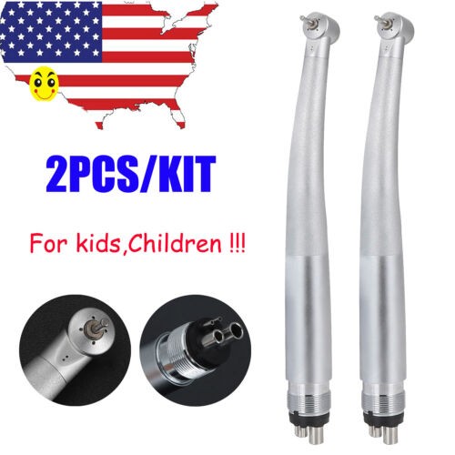 NSK Type 2 LED Small Head Dental High Speed Handpiece Mini Head for Dental Lab Kids Children Dental Drill With Led