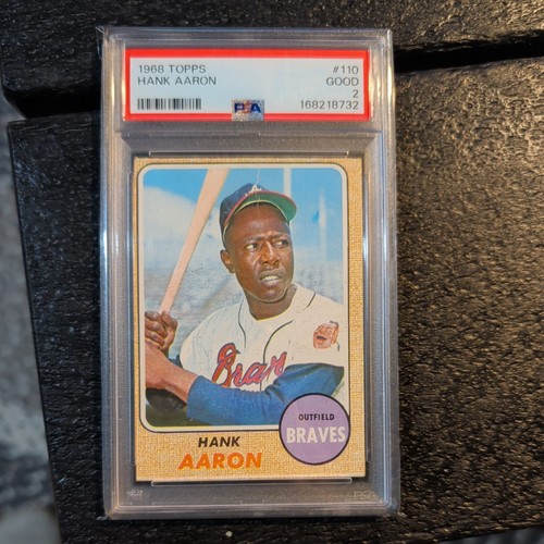 1968 Topps - Hank Aaron #110 PSA 2  Newly Graded
