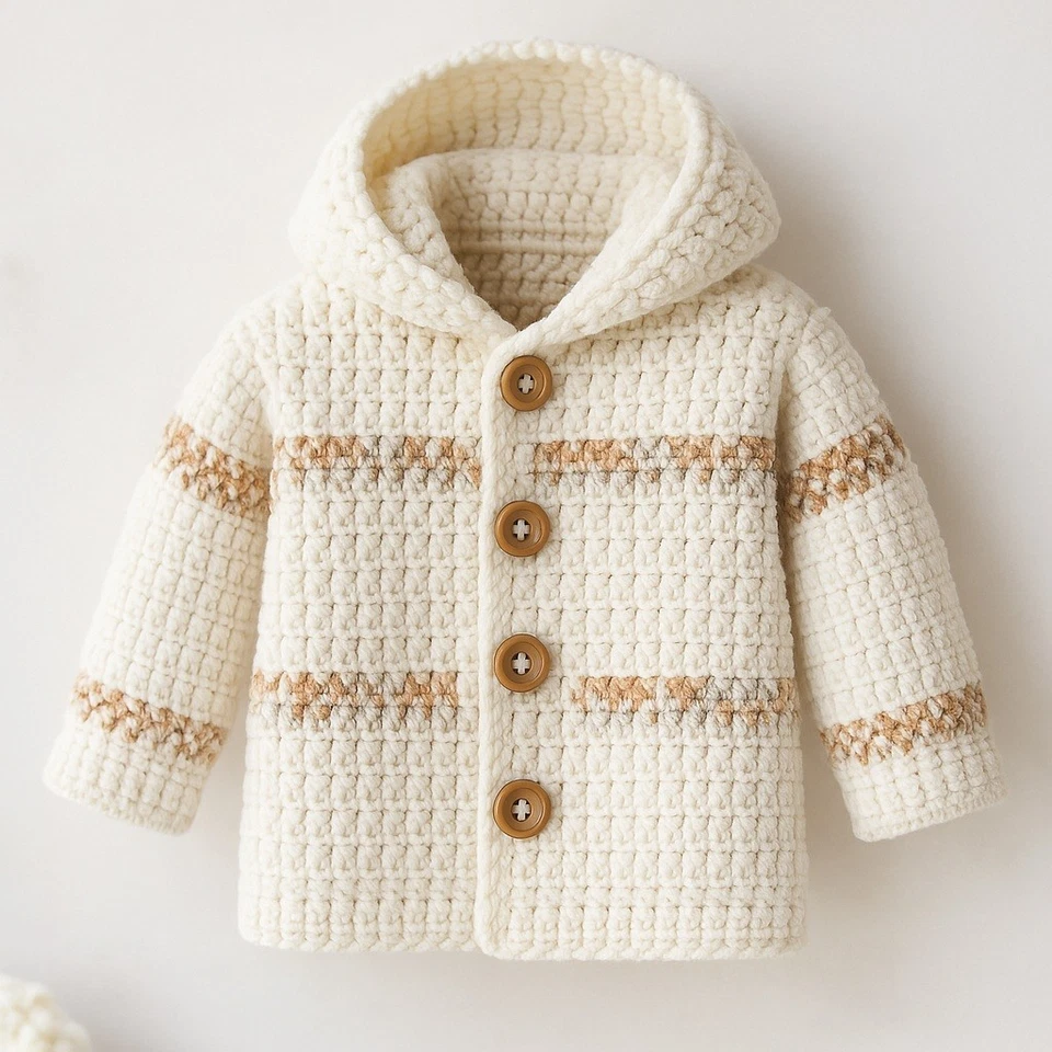 Amigurumi Crochet Knit Pattern Only - Hayfield Baby Blossom Boys Jacket Cardigan