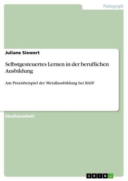Selbstgesteuertes Lernen In Der Beruflichen Ausbildung Juliane Siewert-image