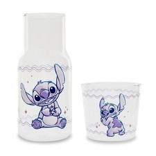 Disney Lilo Stitch 18-Ounce Glass Pitcher and 8-Ounce Cup