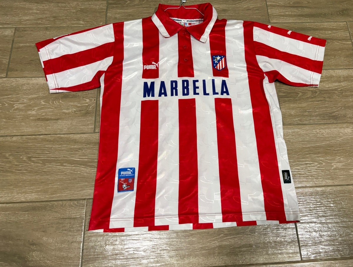 VTG Puma Atletico de Madrid 1997 Home Jersey Men's Sz XL | eBay