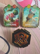 Disney Lorcana Set 7 Pin Set . 3 Pins . Bolt,...