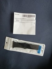 Bkrtondsy Black Silicone Smart Watch Strap 42/44/45/46/49mm