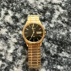 SEIKO SQ Quartz Vintage Men's Gold Tone Watch 5Y23-8049- WORKING