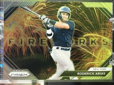 Roderick Arias New York Yankees 2024 Panini Prizm Fireworks