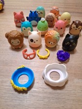 Lot 13 Squish-a-longs Clip-a-Long Squishmallows Mini Figures Wirh Ring To Attach
