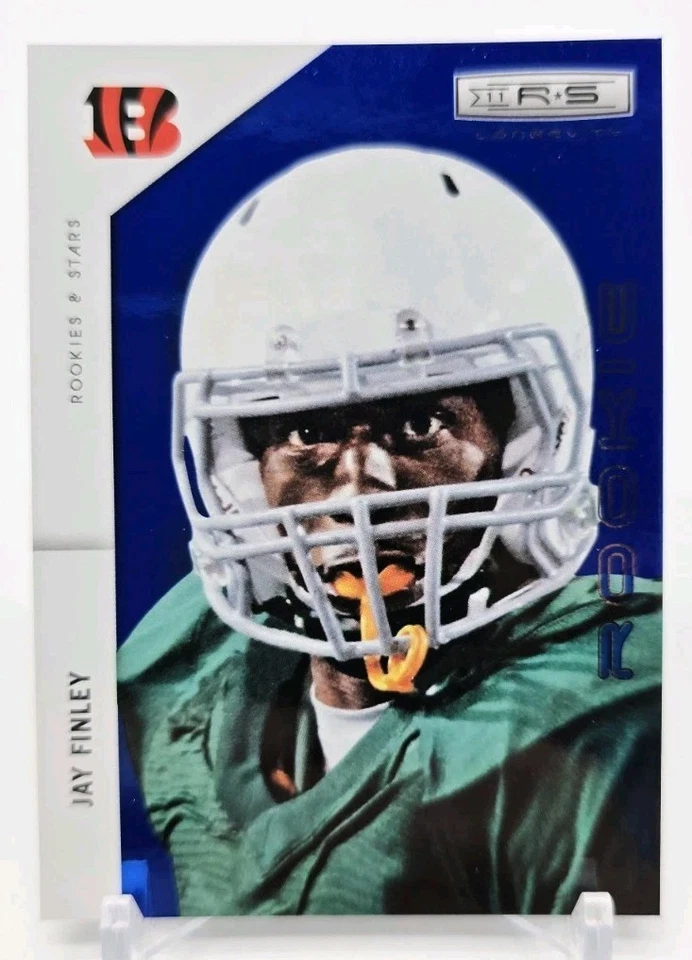 2011 Panini Rookies & Stars JAY FINLEY Rookie RC Longevity Sapphire /75 Bengals - Image 2 of 4