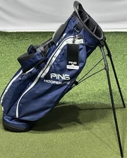 PING 2025 Hoofer Lite 4-Way Stand Carry Golf Bag Navy/Platinum NEW!