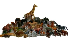 Lot Of 80 VTG 1990's Plastic & PVC Animals Mixed Brands Including Play Vison 