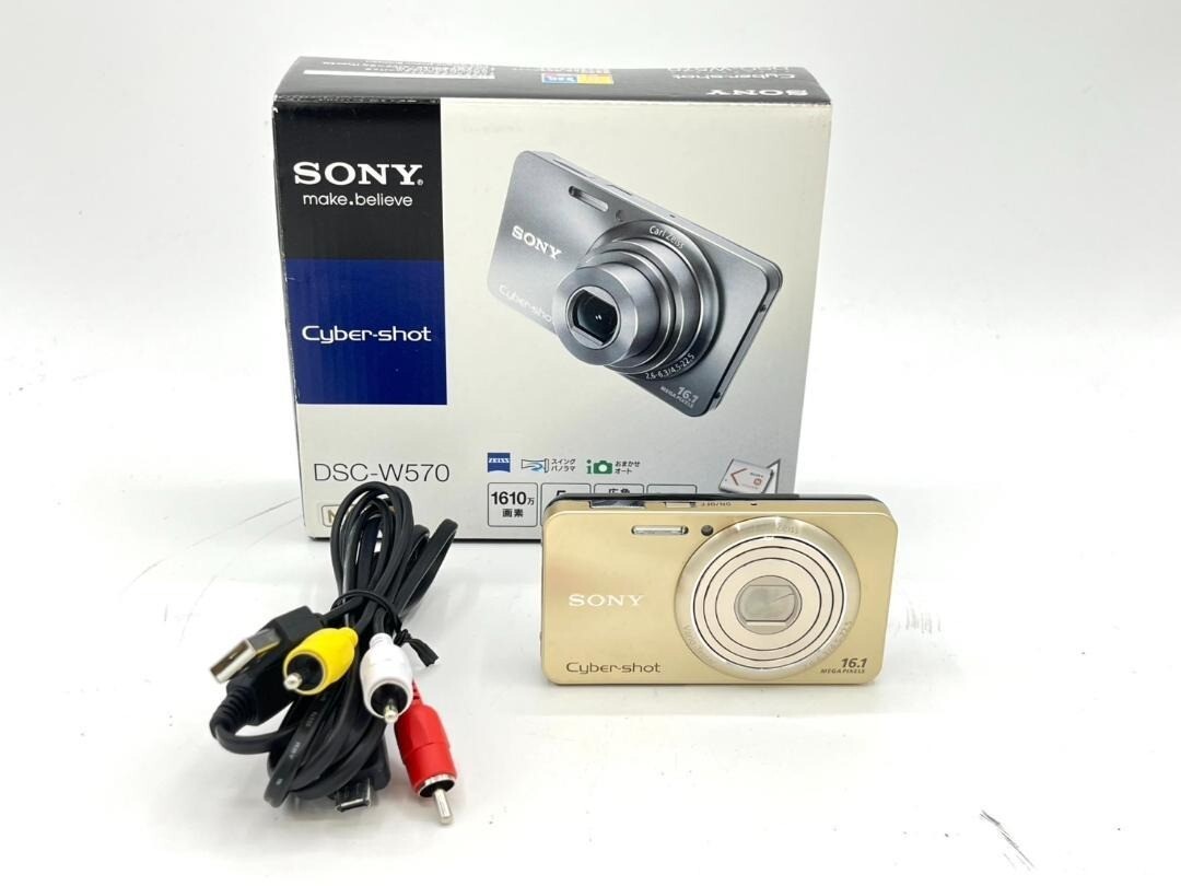 ソニー SONY Cyber-shot DSC-W570 ゴールド Sony Cybershot W570 Gold Dsc-W570/N 16.1MP GC Digital Camera